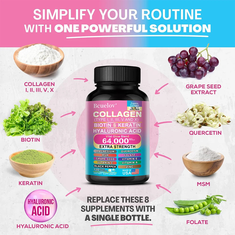 Collagen Capsules with Biotin & Keratin