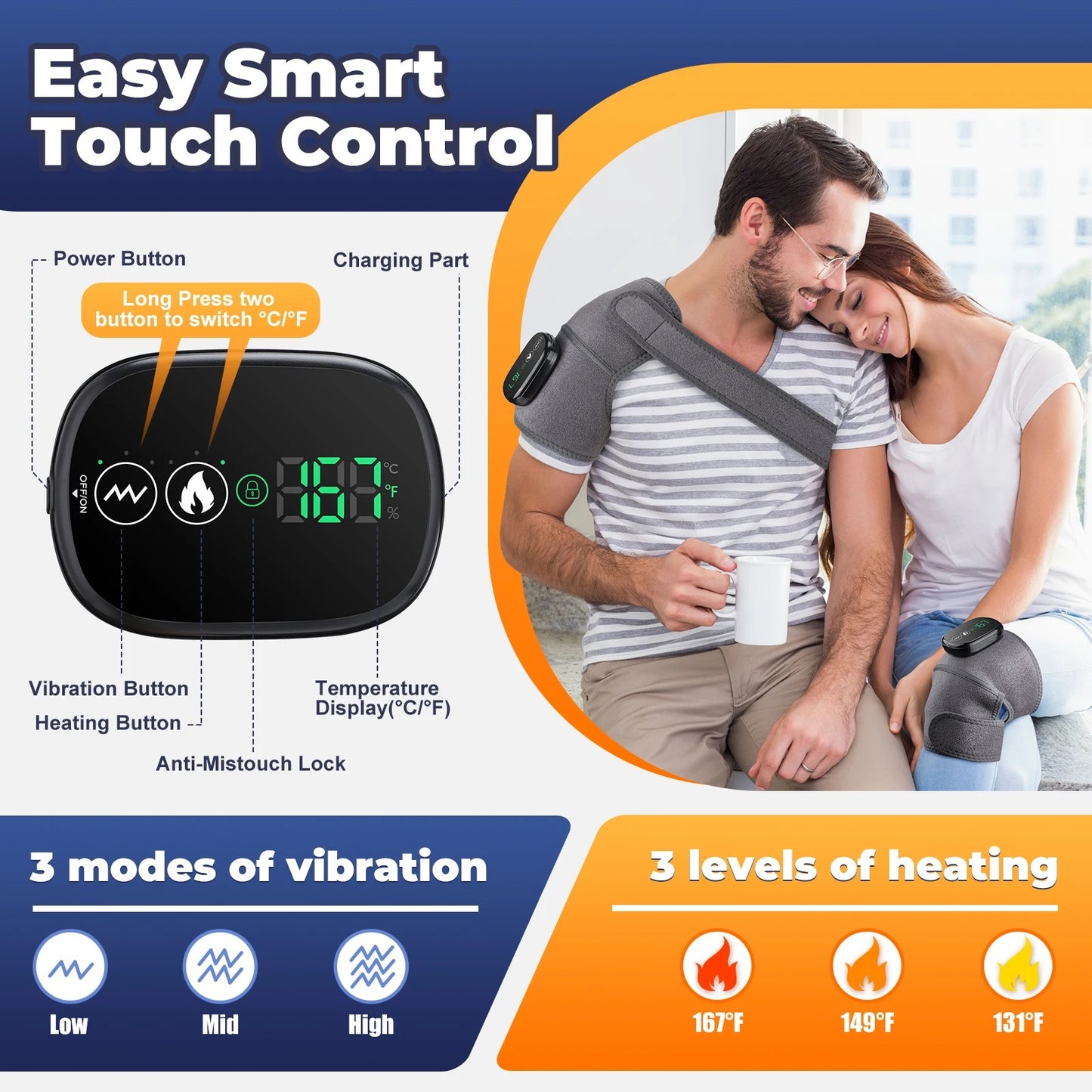 3-in-1 Electric Heated Massager