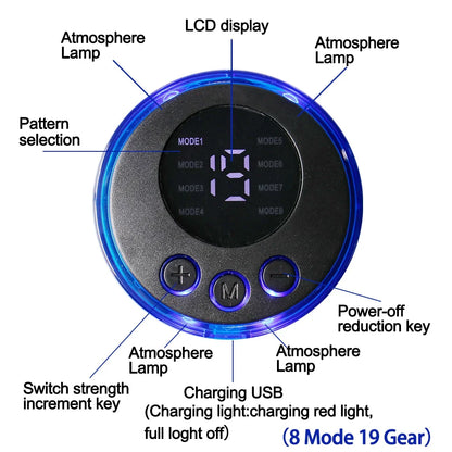 8 Modes EMS Wireless Muscle Stimulator