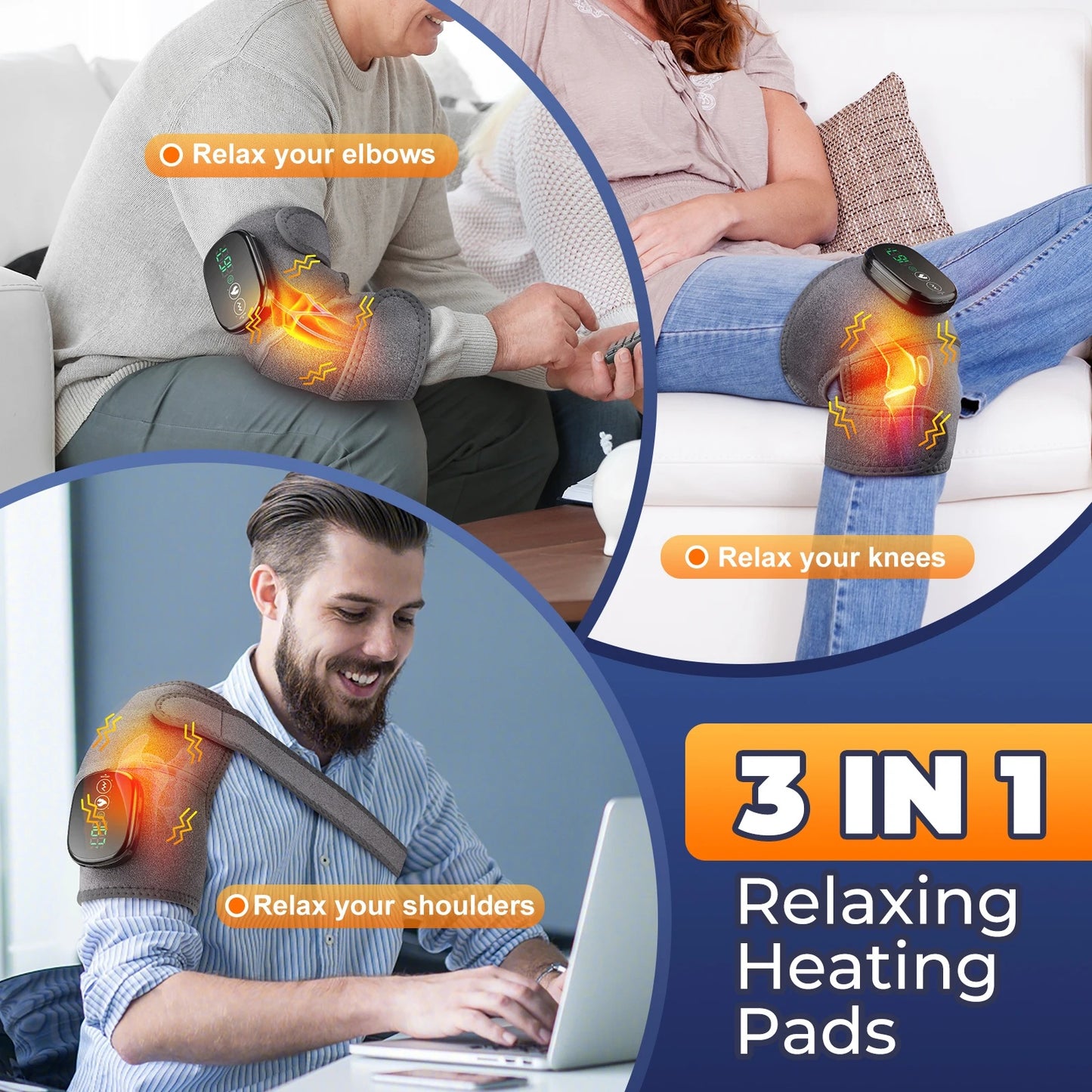 3-in-1 Electric Heated Massager